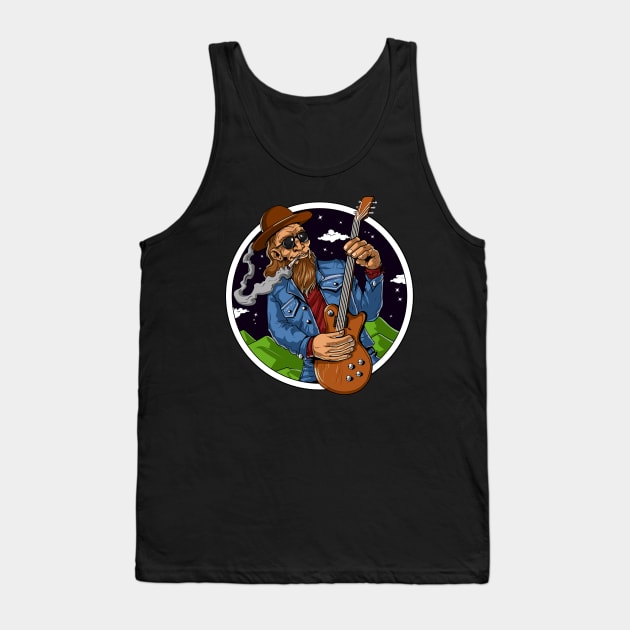 Heavy Metal Bigfoot Tank Top by underheaven